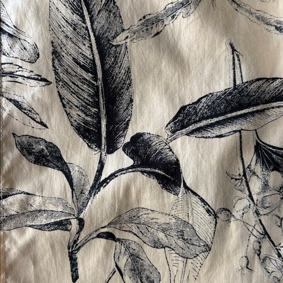 ROKH Paris Split Floral Print Button-Down Shirt Blue & Beige Size 38 (US 4-6) - Picture 9 of 14